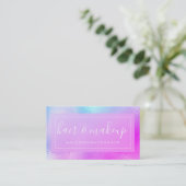 Pastel Iridescent Folie Visitekaartje (Staand voorkant)