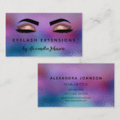 Pastel Iridescent Gold Eyelash Extensions Visitekaartje (Voorkant / Achterkant)