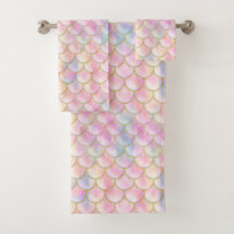 Pastel Iridescent Mermaid Scales Patroon