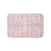 Pastel Iridescent Mermaid Scales Patroon Badmat (Voorkant)