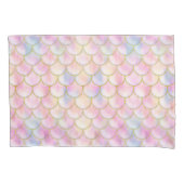 Pastel Iridescent Mermaid Scales Patroon Kussensloop (Voorkant)
