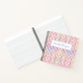 Pastel Iridescent Mermaid Scales Patroon Notitieboek (Binnen)