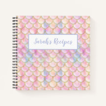 Pastel Iridescent Mermaid Scales Patroon