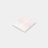 Pastel Iridescent Mermaid Scales Patroon Post-it® Notes (Schuin)