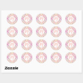 Pastel Iridescent Mermaid Scales Patroon Ronde Sticker (Vel)