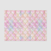 Pastel Iridescent Mermaid Scales Patroon Tissuepapier (Voorkant)