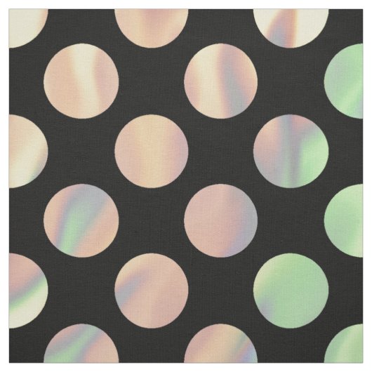 Pastel Iridescent polka dots Stof (Swatch)