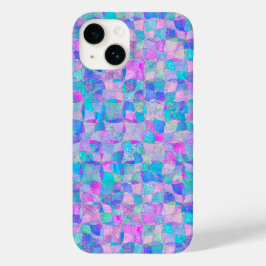 Pastel Iridescent Seamless Geometric Pattern Case-Mate iPhone 14 Hoesje
