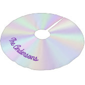 Pastel Iridescente Paletgradiënt Kerstboom Rok (Gekanteld)