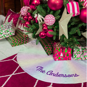Pastel Iridescente Paletgradiënt Kerstboom Rok