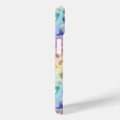 Pastel Iridiscent Luipaardprint Monogram Case-Mate iPhone Case (Achterkant / Rechts)