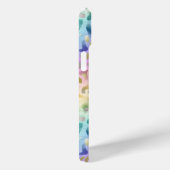 Pastel Iridiscient Luipaardprint Monogram Case-Mate iPhone Case (Achterkant / Rechts)