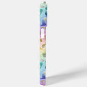 Pastel Iridiscient Luipaardprint Monogram Case-Mate iPhone Case (Achterkant / Rechts)