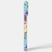 Pastel Iridiscient Luipaardprint Monogram Case-Mate iPhone Case (Achterkant / Rechts)