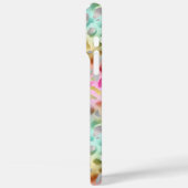 Pastel Iridiscient Luipaardprint Monogram Case-Mate iPhone Case (Achterkant / Links)