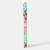 Pastel Iridiscient Luipaardprint Monogram iPhone Hoesje (Linkerkant)