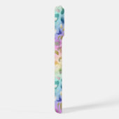 Pastel Iridiscient Luipaardprint Monogram iPhone Hoesje (Rechterkant)