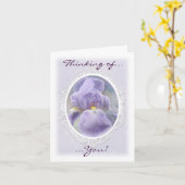 Pastel Iris Note Kaart (Gele Bloem)