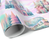 Pastel iriserend Antiek Christmas Wrapping Paper Cadeaupapier (Rol Hoek)
