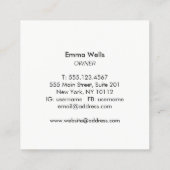 Pastel iriserende holografische regenboog Abstract Vierkante Visitekaartje (Achterkant)