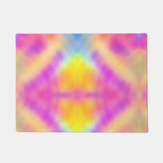 Pastel iriserende kleurrijke gradiënt ontwerp deurmat (Voorkant)