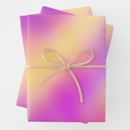 Pastel iriserende kleurrijke gradiënt ontwerp inpakpapier vel (In situ)