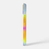 Pastel iriserende kleurrijke gradiënt ontwerp iPhone 15 case (Linkerkant)