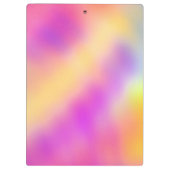 Pastel iriserende kleurrijke gradiënt ontwerp klembord (Achterkant)