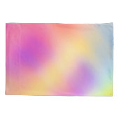 Pastel iriserende kleurrijke gradiënt ontwerp kussensloop (Achterkant)