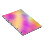 Pastel iriserende kleurrijke gradiënt ontwerp notitieboek (Rechterzijde)