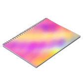 Pastel iriserende kleurrijke gradiënt ontwerp notitieboek (Linkerzijde)