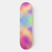 Pastel iriserende kleurrijke gradiënt ontwerp persoonlijk skateboard (Voorkant)