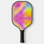 Pastel iriserende kleurrijke gradiënt ontwerp pickleball paddle (Voorkant)