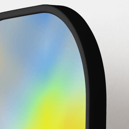 Pastel iriserende kleurrijke gradiënt ontwerp pickleball paddle (Links Detail)