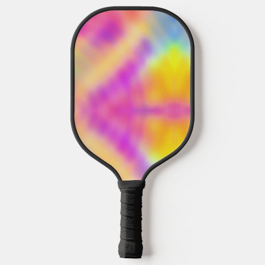 Pastel iriserende kleurrijke gradiënt ontwerp pickleball paddle (Achterkant)