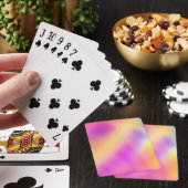 Pastel iriserende kleurrijke gradiënt ontwerp pokerkaarten (Insitu)