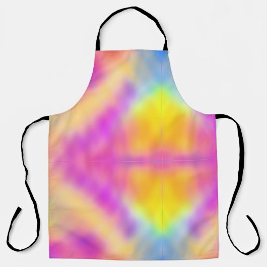 Pastel iriserende kleurrijke gradiënt ontwerp schort (Voorkant)