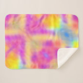 Pastel iriserende kleurrijke gradiënt ontwerp sherpa deken (Voorkant (horizontaal))