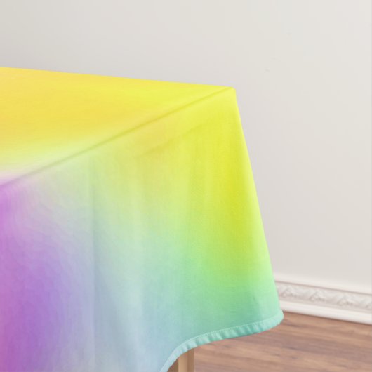 Pastel iriserende kleurrijke gradiënt ontwerp tafelkleed (Voorbeeld)