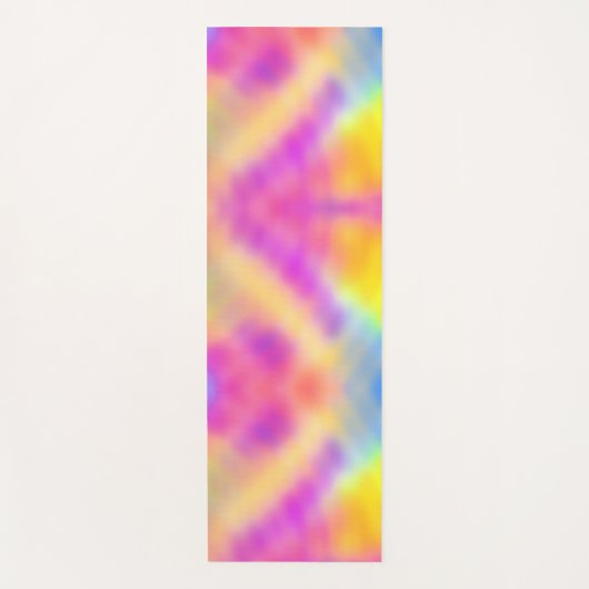 Pastel iriserende kleurrijke gradiënt ontwerp yogamat (Voorkant)