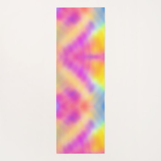 Pastel iriserende kleurrijke gradiënt ontwerp yogamat (Achterkant)