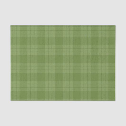 PASTEL IRISH GREEN PLAID PATTERS TISSUEPAPIER (Voorkant)
