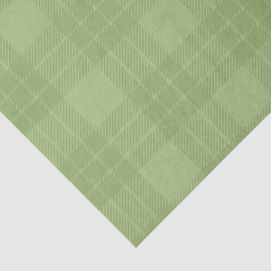PASTEL IRISH GREEN PLAID PATTERS TISSUEPAPIER (Detail)