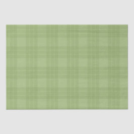 PASTEL IRISH GREEN PLAID PATTERS TISSUEPAPIER