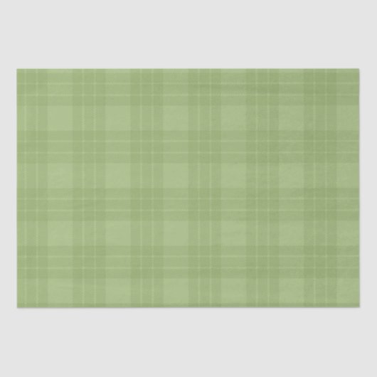 PASTEL IRISH GREEN PLAID PATTERS TISSUEPAPIER (Voorkant)
