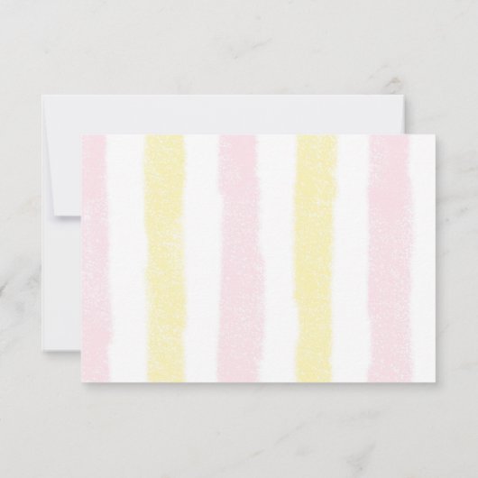 Pastel Italiaanse bruiloft eten thema Bedankkaart (Achterkant)