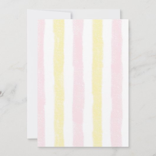 Pastel Italiaanse bruiloft eten thema Kaart (Achterkant)