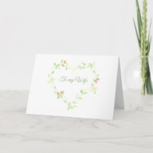Pastel Ivy hart Verjaardag Kaart voor een vrouw