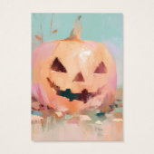 Pastel Jack-O-Lantern Oorbel Display Kaart (Achterkant)