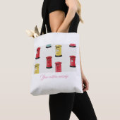 Pastel Japanese Postbox: Watercolor Crayon Style Tote Bag (Dichtbij)
